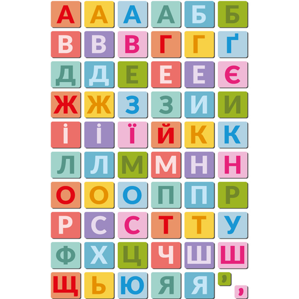 Магнітна гра DODO Магнітні літери великий набір 60 ел (200273) Для кого універсально