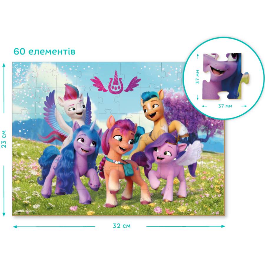 Пазл Dodo My Little Pony Пригоди у Маретім-Бей 60 ел (200376) Тематика пазла мультфільми