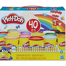 Набор для творчества PLAY-DOH Пластилин 40 баночек (E9413)