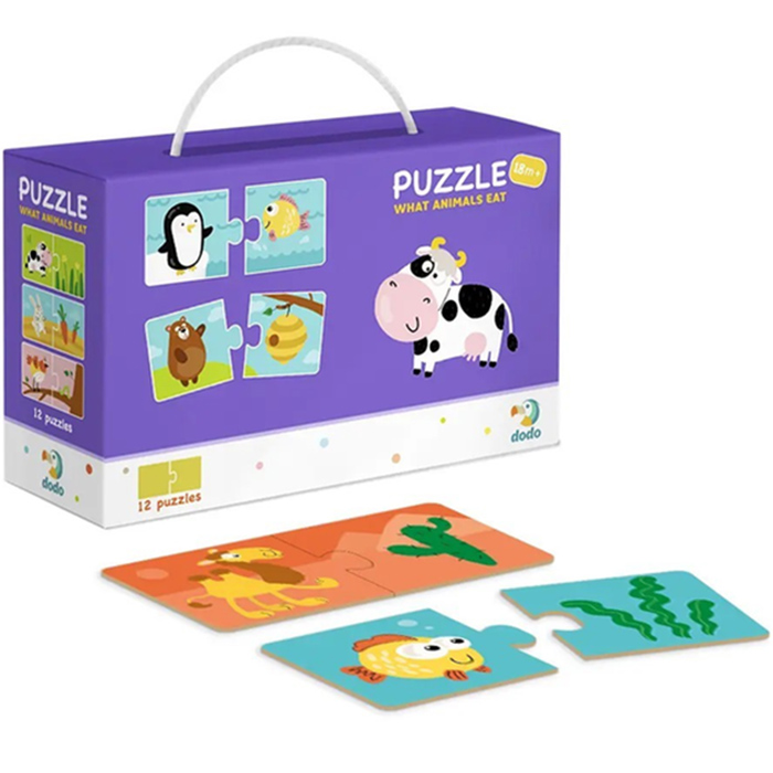 Пазл DODO Duo Кто что ест 24 эл (300118) Для кого универсально