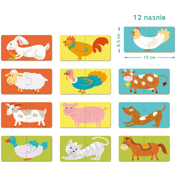 Пазл DODO Duo Любимые зверушки 24 эл (300115) Для кого универсально