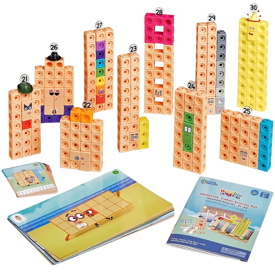 Игровой набор LEARNING RESOURCES Numberblocks Учимся считать 21-30 Mathlink (HM96321-UK) Для кого универсально