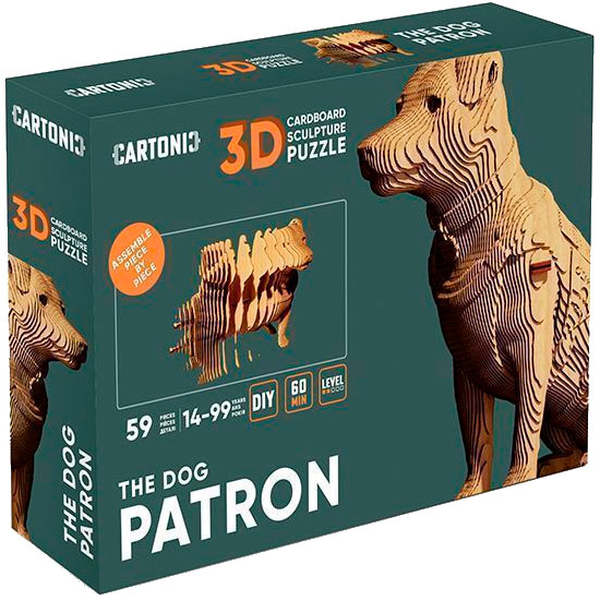 3D пазл CARTONIC PATRON THE DOG 59 эл (CARTPATR) Возраст от 14 лет 