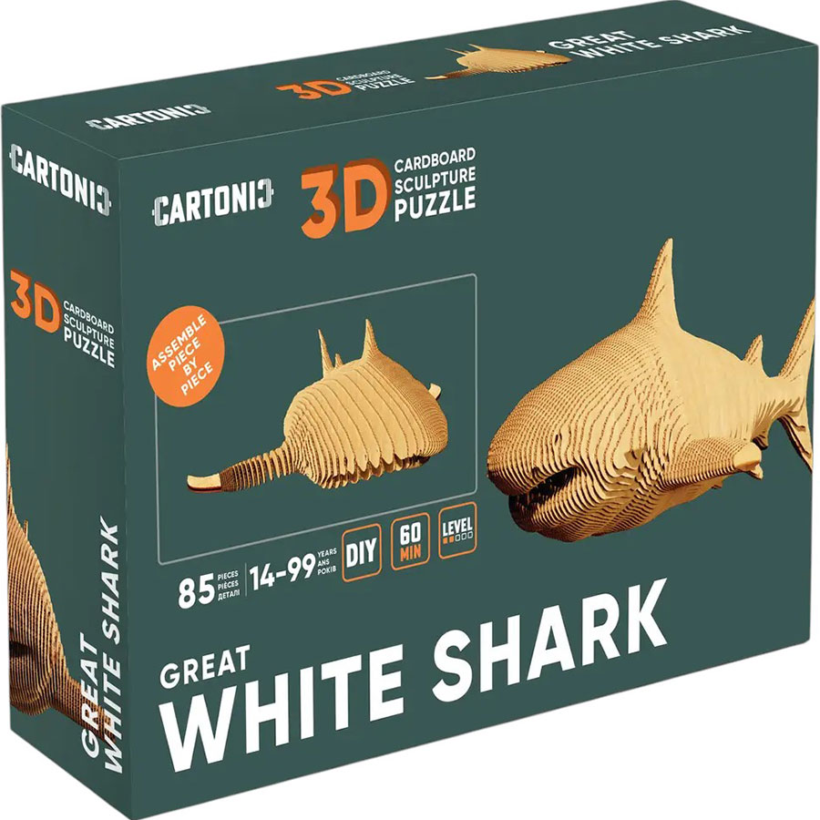 Фото Картонний 3D пазл CARTONIC Shark (CARTSHARK)