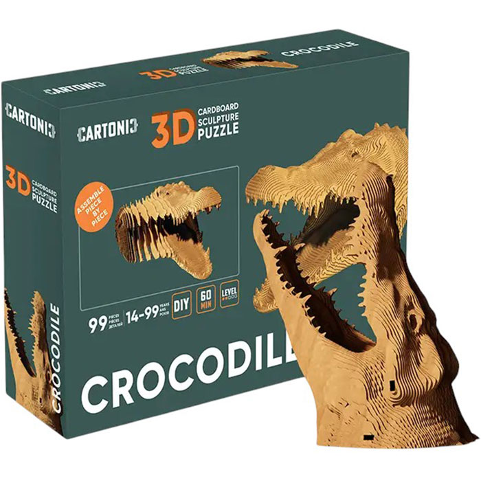 Внешний вид Картонный 3D пазл CARTONIC Crocodile (CARTCROC)