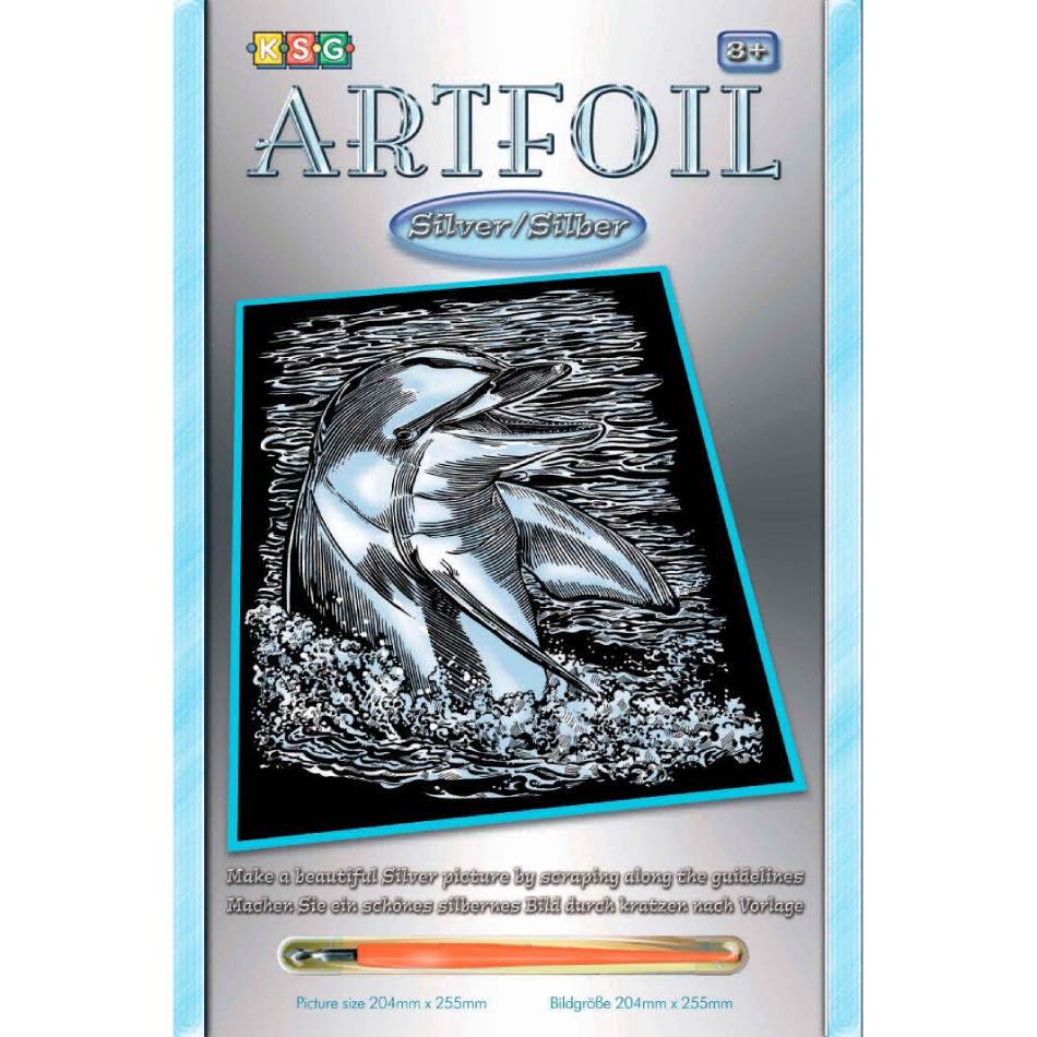 Набор для творчества SEQUIN ART ARTFOIL SILVER Dolphin (SA0608)