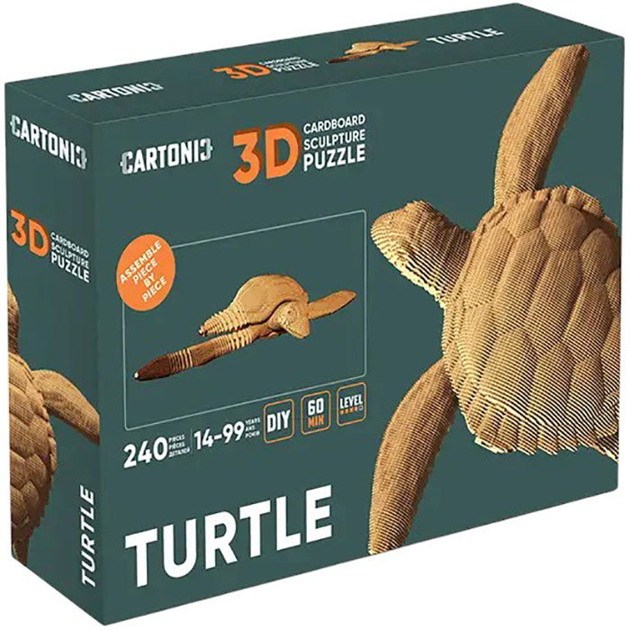 Фото Картонный 3D пазл CARTONIC Turtle (CARTTURT)