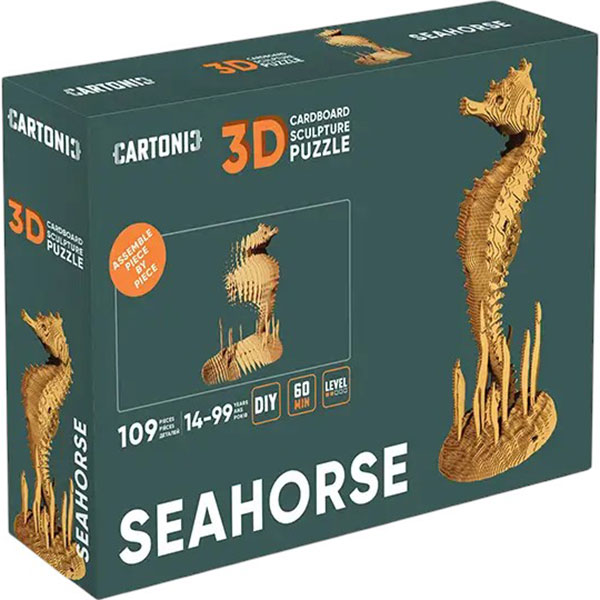 Замовити Картонний 3D пазл CARTONIC Seahorse (CARTSEAH)