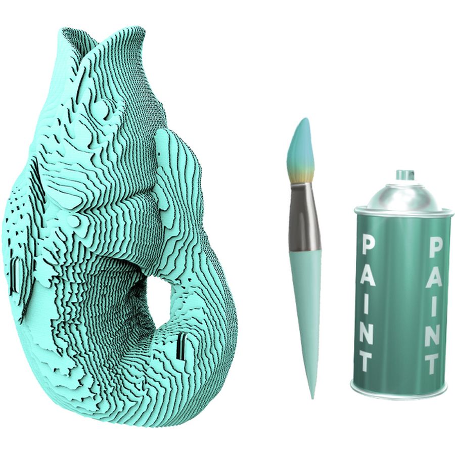 Внешний вид 3D пазл Cartonic Fish Vase 57 элементов (CARTVASEF)