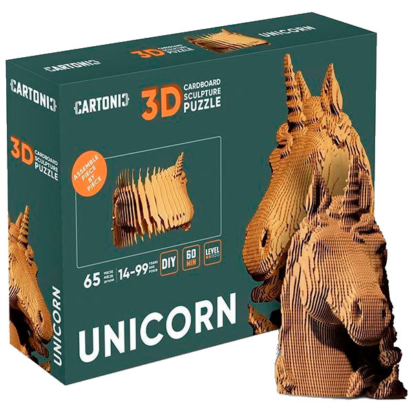 3D пазл CARTONIC UNICORN 65 эл (CARTUNI) Возраст от 14 лет 