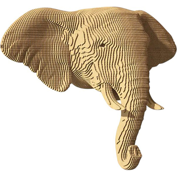 Картонный настенный 3D пазл CARTONIC Elephant (CWELEP)