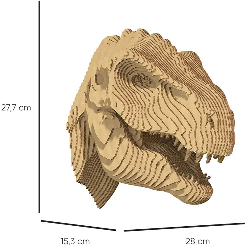 Картонный настенный 3D пазл CARTONIC T-REX (CWREX) Тематика пазла животные