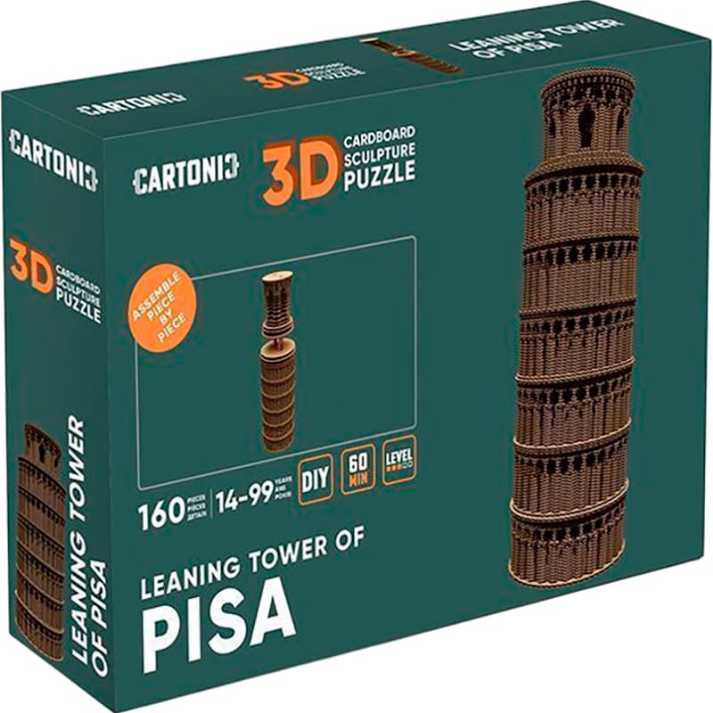 3D пазл CARTONIC LEANING TOWER OF PISA 160 эл (CARTPISA) Пазлы трехмерный