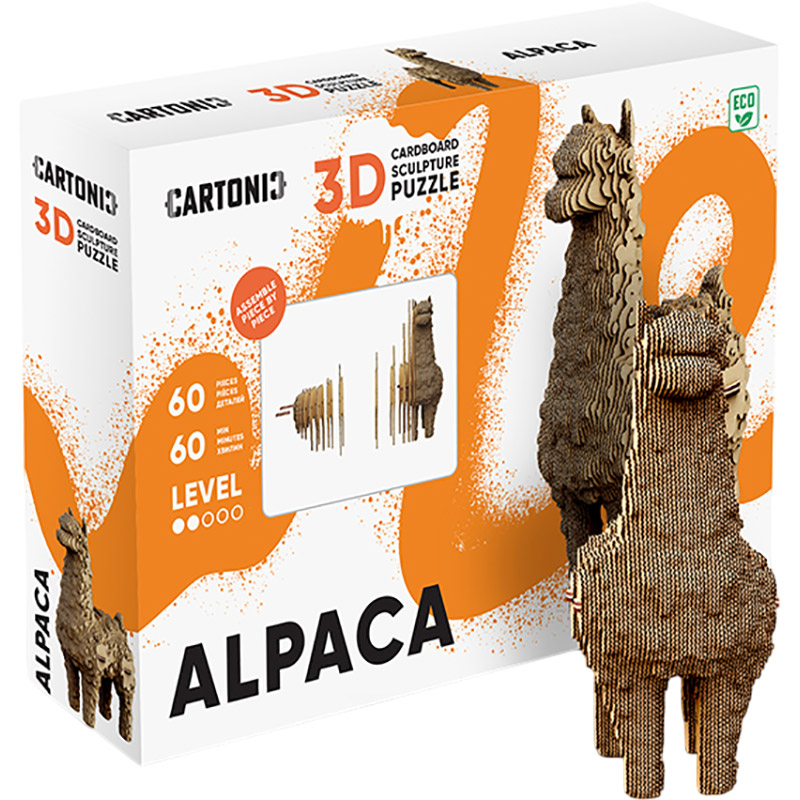 3D-пазл Cartonic 3D Puzzle Alpaca (CARTALPACA) Тематика пазла тварини