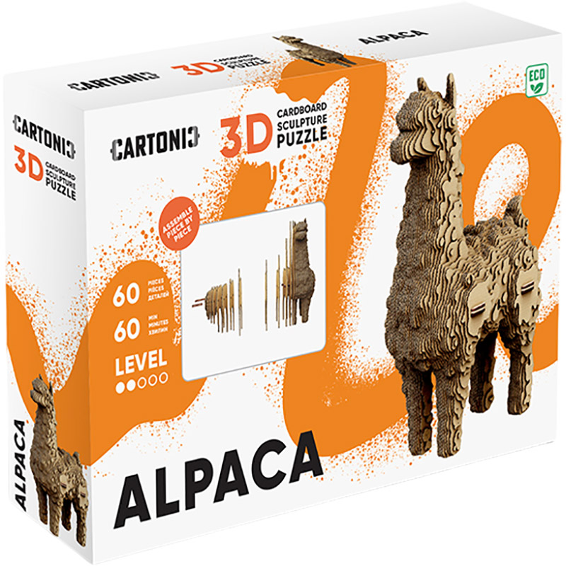 Зовнішній вигляд 3D-пазл Cartonic 3D Puzzle Alpaca (CARTALPACA)