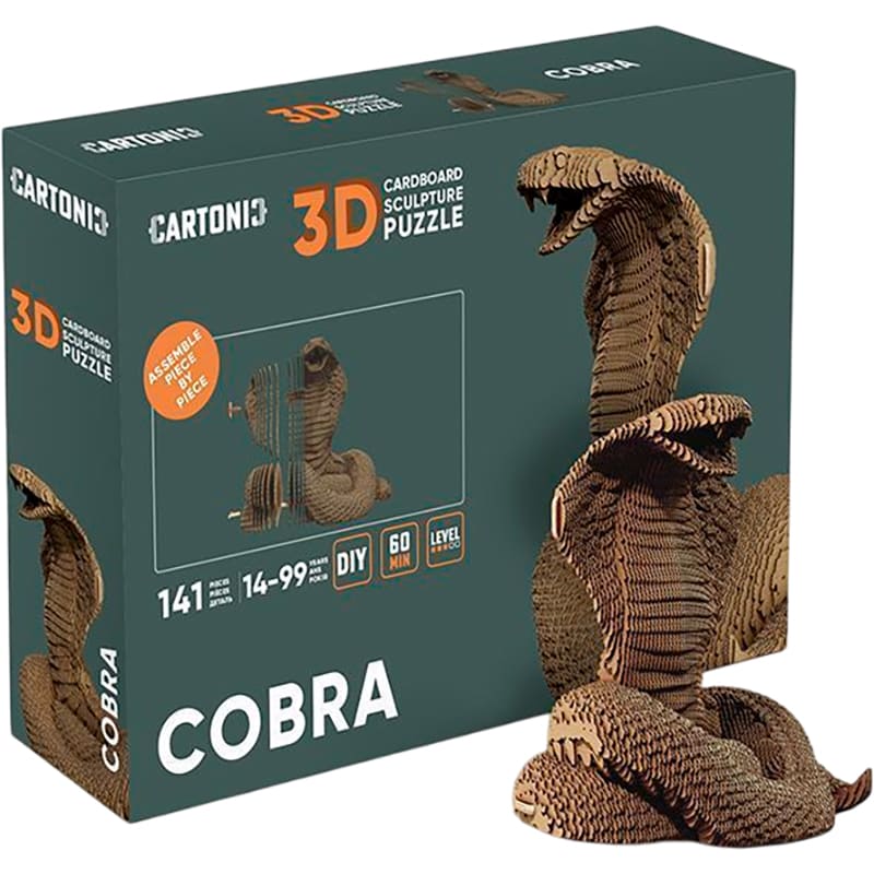 3D пазл CARTONIC COBRA 141 ел (CARTCOBRA) Для кого універсально