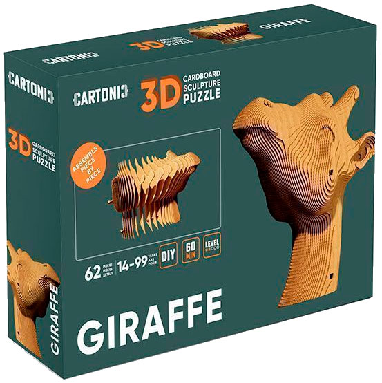 Внешний вид 3D пазл CARTONIC GIRAFFE 62 эл (CARTGIR)