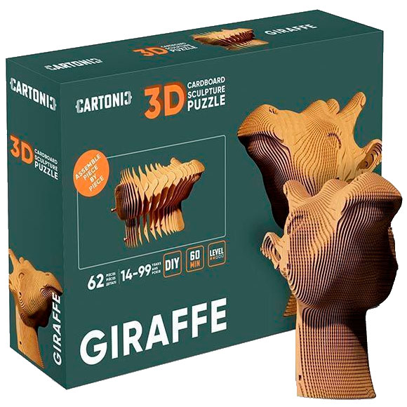 3D пазл CARTONIC GIRAFFE 62 ел (CARTGIR) Пазли тривимірний