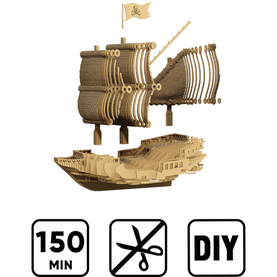 Зовнішній вигляд 3D пазл Cartonic Pirate Ship (CARTSHIP)