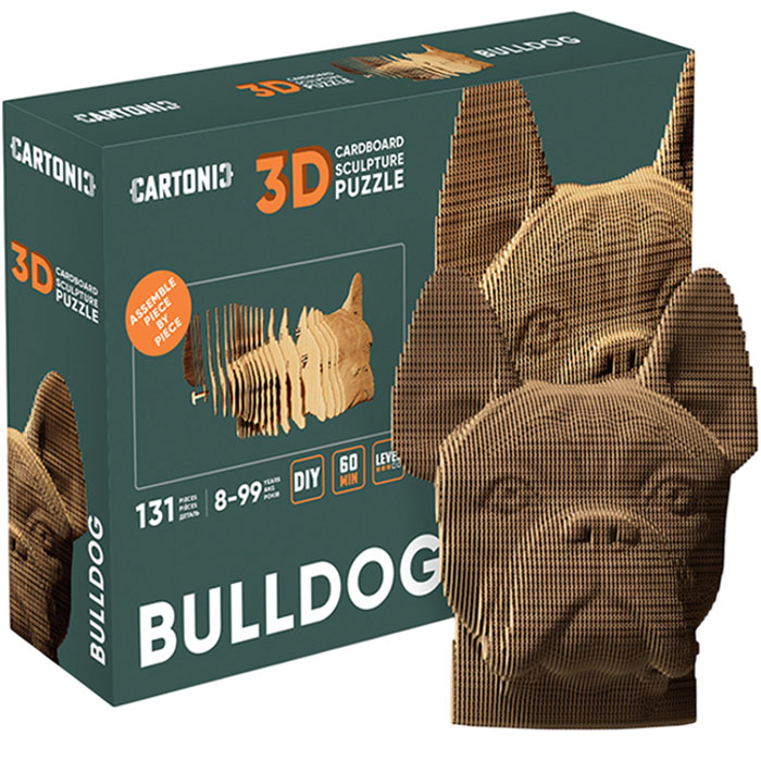 Зовнішній вигляд 3D пазл-конструктор CARTONIC 3D Puzzle Bulldog Бульдог (CARTMBDG)