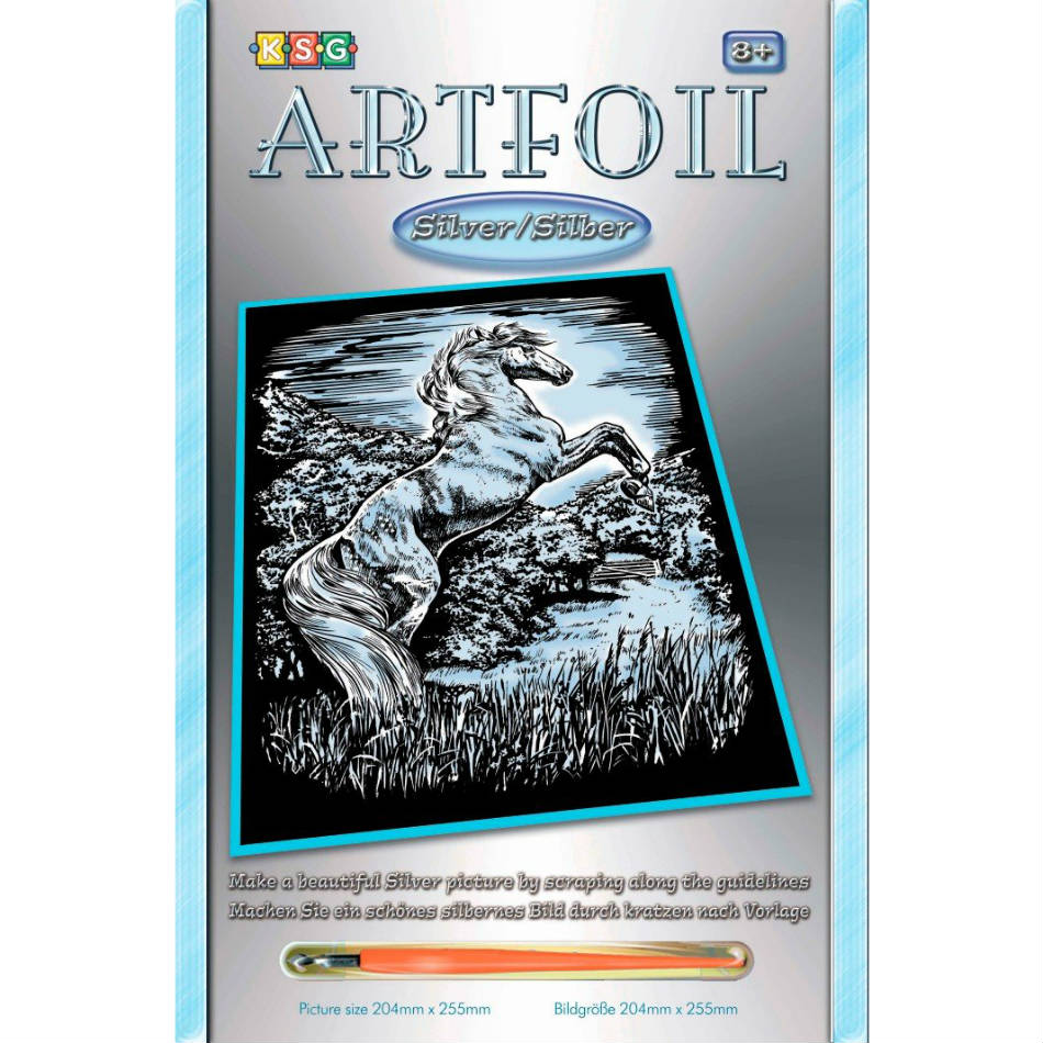 Гравюра SEQUIN ART ARTFOIL SILVER Stallion SA1033