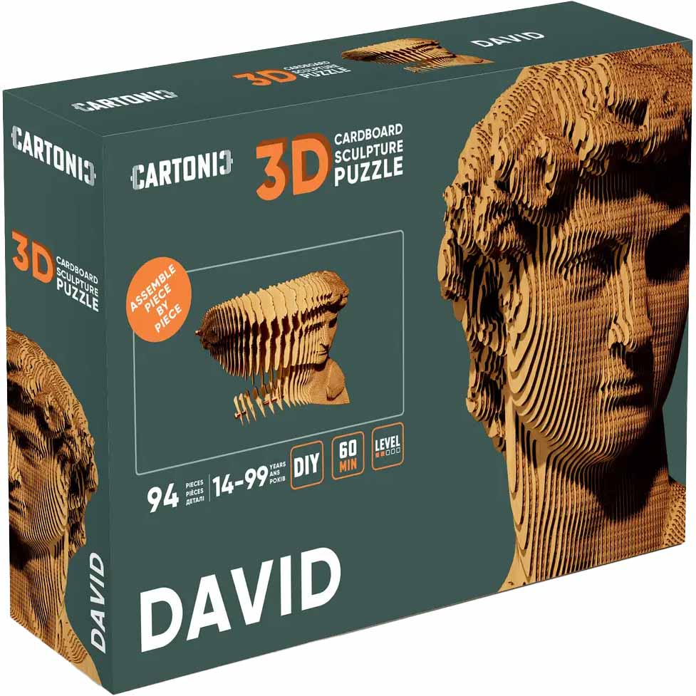 Картонный 3D пазл CARTONIC David (CARTDAV) Для кого универсально