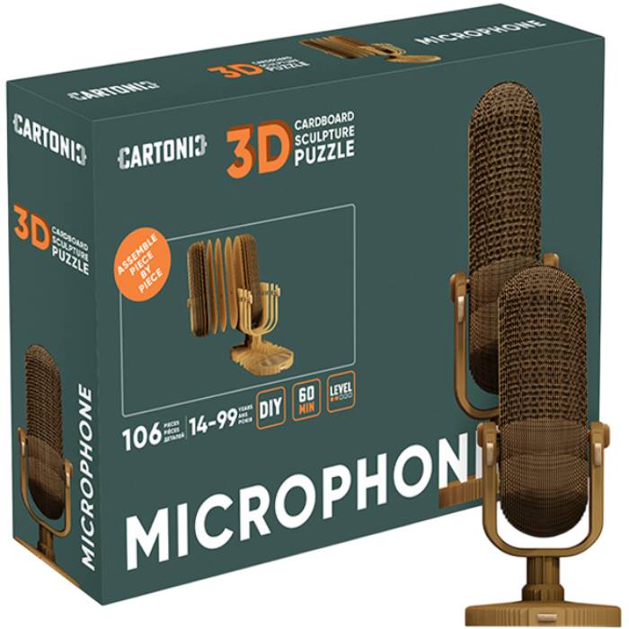 3D пазл Cartonic 3D Puzzle Microphone 106 эл (CARTMIC) Пазлы трехмерный