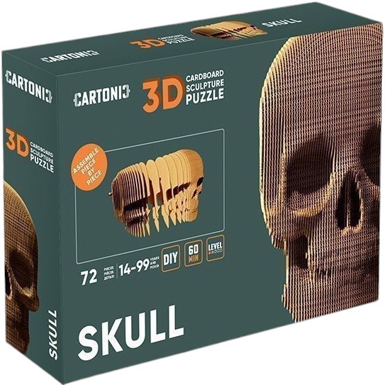 Зовнішній вигляд 3D пазл CARTONIC SKULL 72 ел (CARTSKUL)