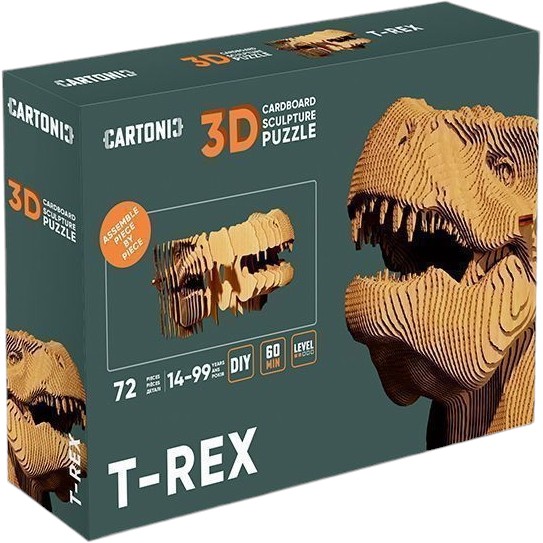 3D пазл CARTONIC T-REX 72 ел (CARTREX) Пазли тривимірний