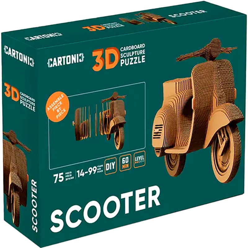 Пазл CARTONIC 3D Scooter (CARTSCOO) Тематика пазла мото