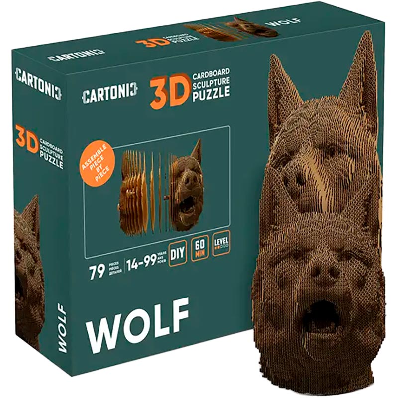 Пазл CARTONIC 3D WOLF (CARTWOLF) Пазлы трехмерный