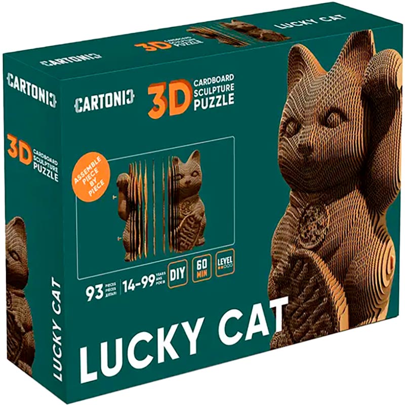 Пазл CARTONIC 3D Lucky cat (CARTLUCK) Тематика пазла тварини