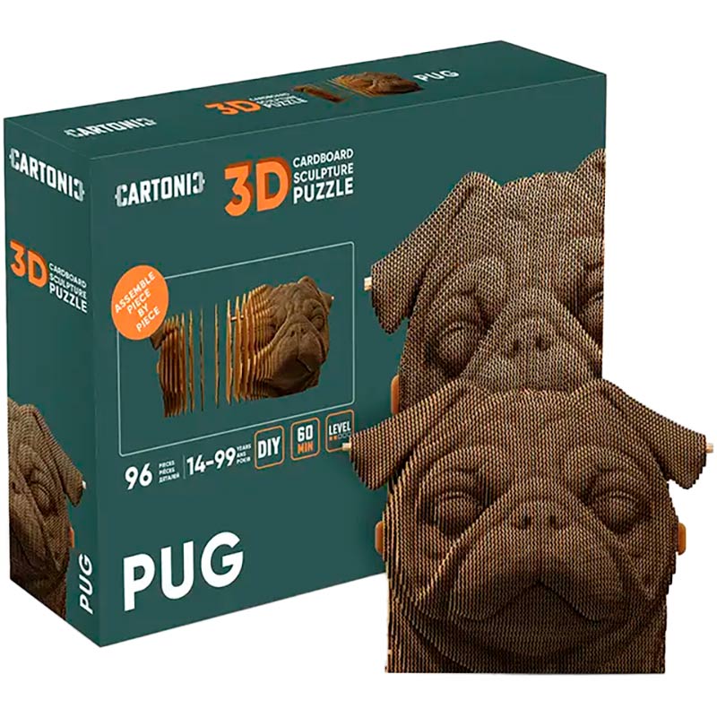 Пазл CARTONIC 3D Pug (CARTPUG) Пазлы трехмерный