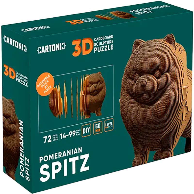 Пазл CARTONIC 3D Pomeranian spitz (CARTSPITS) Пазлы трехмерный