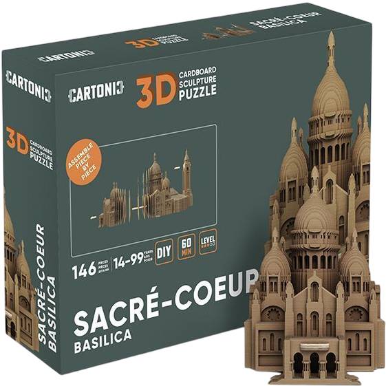 Картонний 3D пазл CARTONIC Puzzle SACRE-COEUR BASILICA (CARTSACRE) Пазли тривимірний