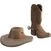 Картонний 3D пазл CARTONIC Puzzle WESTERN HAT AND BOOT (CARTWEST)