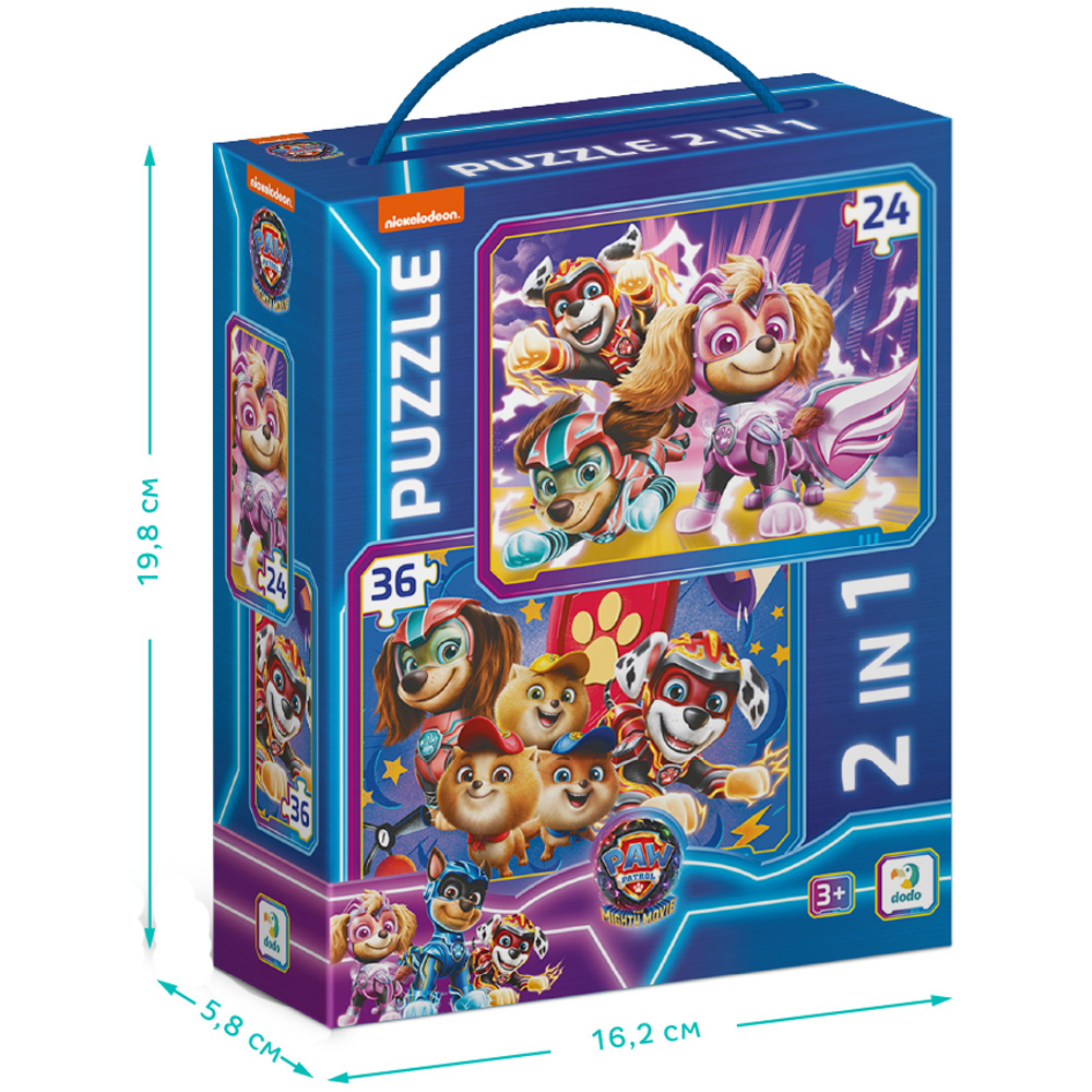 Разл DODO 2 в 1 Paw Patrol Сохраняем мир в безопасности! 36+24 эл (200573) Пазлы классический