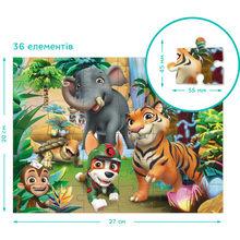 Пазл DODO 2 в 1 Paw Patrol Приключения в Джунглях 36 + 24 эл (200572)