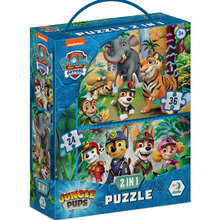Пазл DODO 2 в 1 Paw Patrol Приключения в Джунглях 36 + 24 эл (200572)