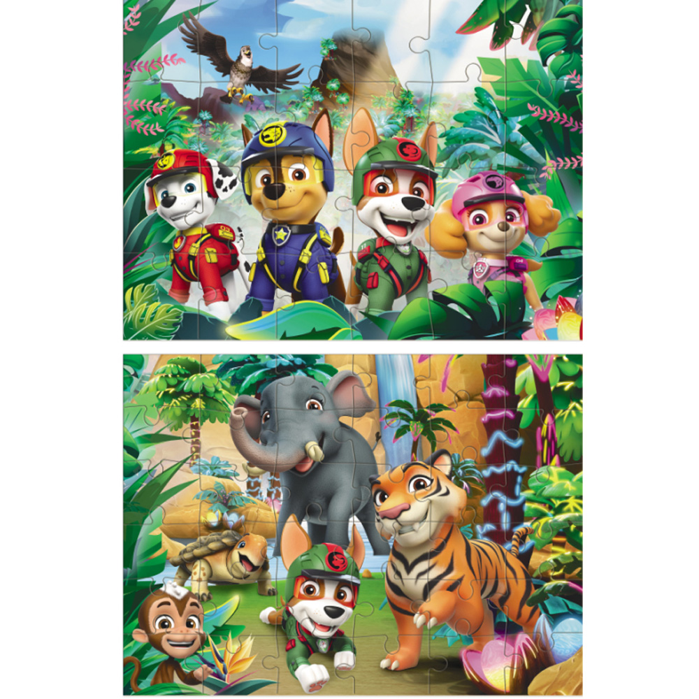 Пазл DODO 2 в 1 Paw Patrol Приключения в Джунглях 36 + 24 эл (200572)