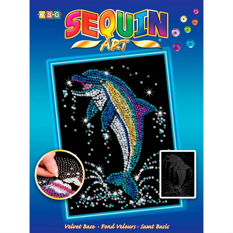 

Набор для творчества SEQUIN ART BLUE Dolphin SA1516, BLUE Dolphin SA1516