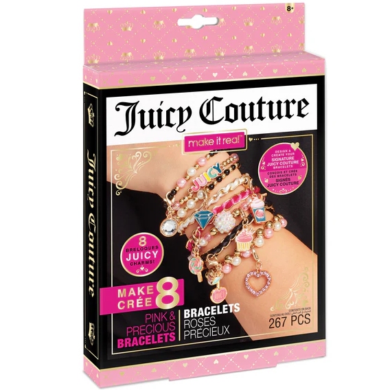 Міні-набір для створення шарм-браслетів MAKE IT REAL Juicy Couture Рожевий зорепад (7072411)