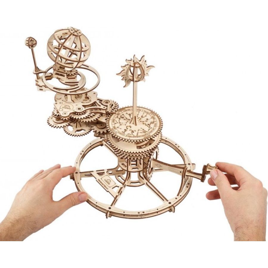 Фото 3D-пазл UGEARS Механічний Телурій 249 деталей (70167)