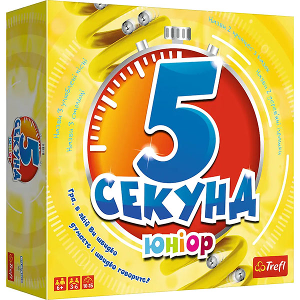 Настольная игра TREFL Junior 5 секунд (1812) Для кого универсально