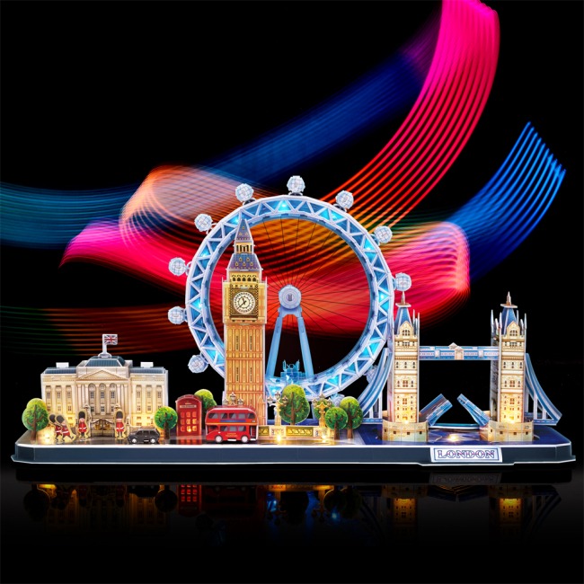 3D пазл CUBIC FUN City line Лондон LED (L532h) Возраст от 8 лет 