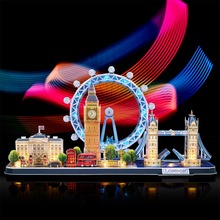 3D пазл CUBIC FUN City line Лондон LED (L532h)