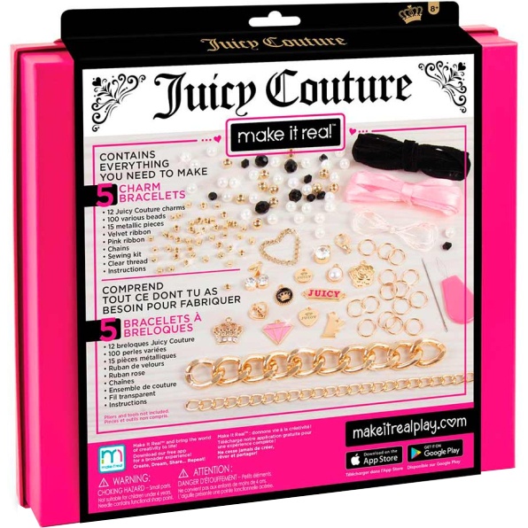 Набор для создания шарм-браслетов MAKE IT REAL Juicy Couture Королевский шарм (MR4404) Для кого для девочек