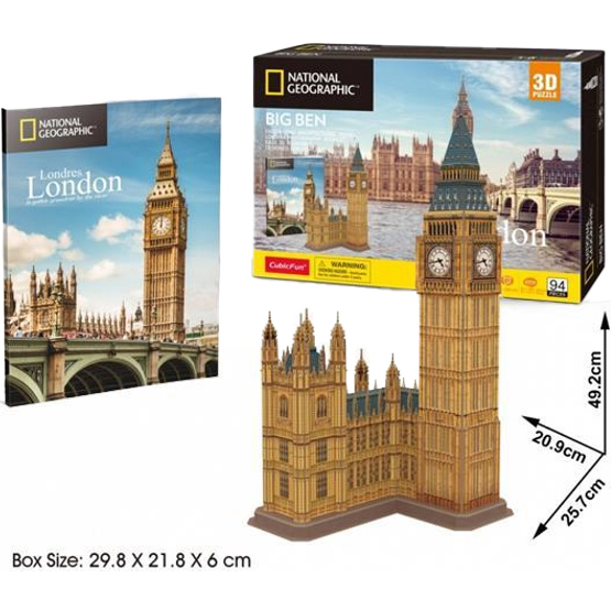 3D пазл CUBIC FUN National Geographic Біг Бен (DS0992h) Вік від 6 років