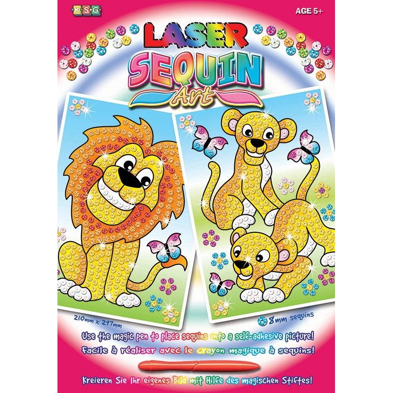 Набір для творчості SEQUIN ART LASER Lions SA1318