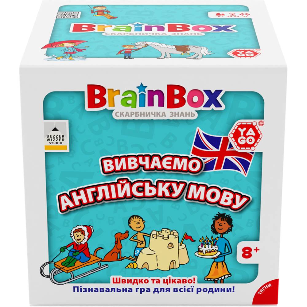 Внешний вид Настольная игра YAGO BRAINBOX Учим английский язык (BZZBRLLE01UA)